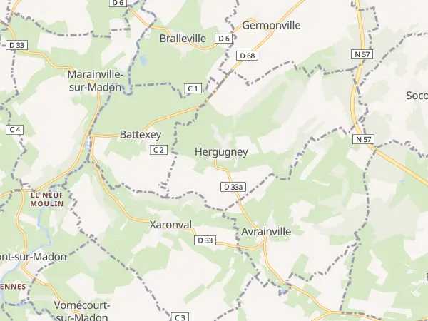 Plan de Hergugney