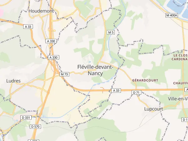 Plan de Fléville-devant-Nancy