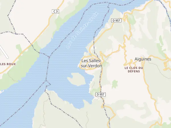 Plan des Salles-sur-Verdon