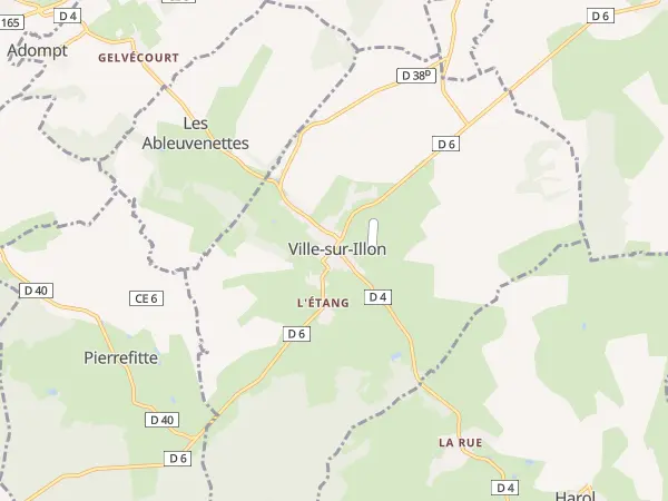 Plan de Ville-sur-Illon