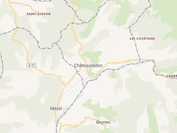 Plan de Châteauredon