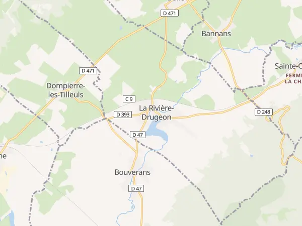 Plan de La Rivière-Drugeon