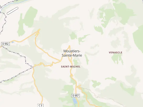 Plan de Moustiers-Sainte-Marie