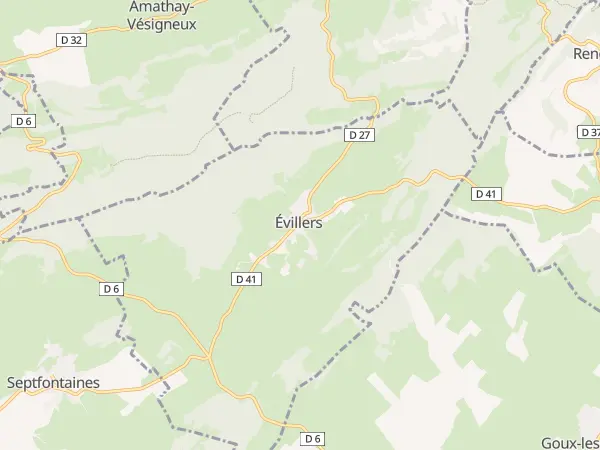 Plan de Évillers