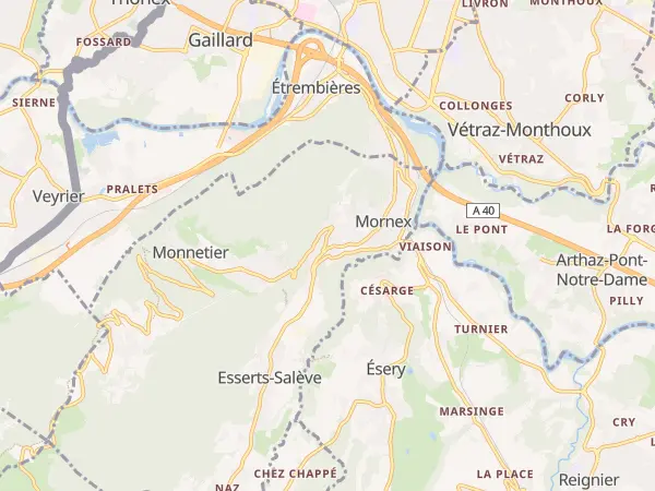 Plan de Monnetier-Mornex