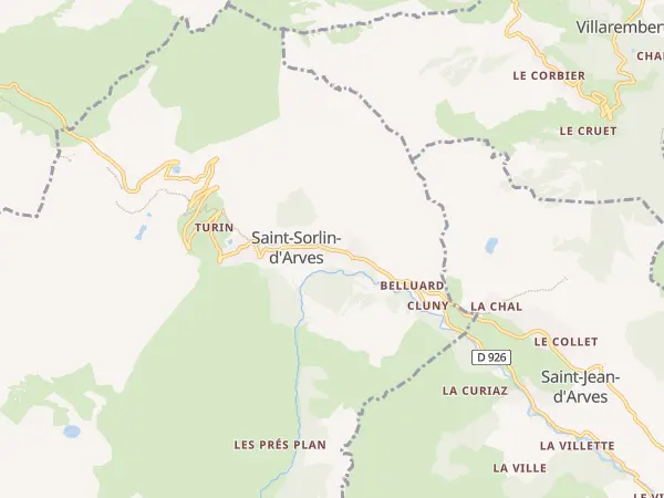 Plan de Saint-Sorlin-d’Arves