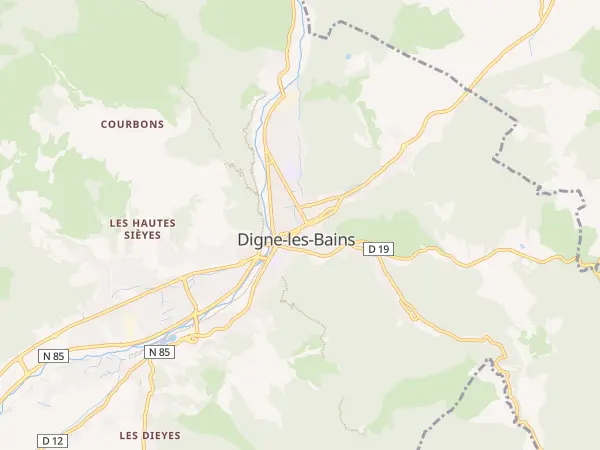 Plan de Digne-les-Bains