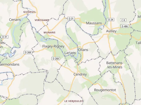 Plan de Larians-et-Munans