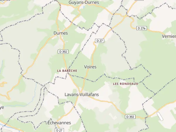 Plan de Voires