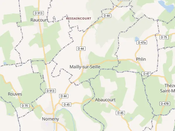 Plan de Mailly-sur-Seille