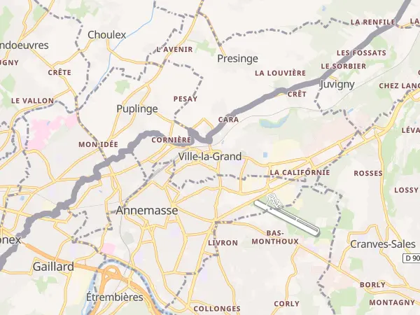 Plan de Ville-la-Grand