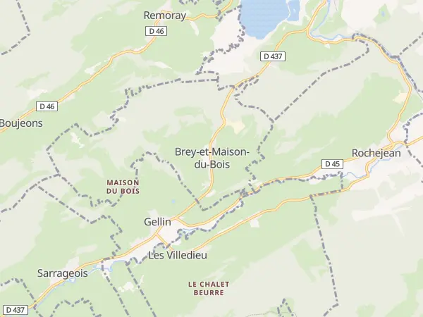 Plan de Brey-et-Maison-du-Bois