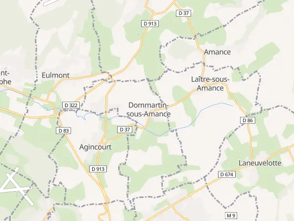 Plan de Dommartin-sous-Amance