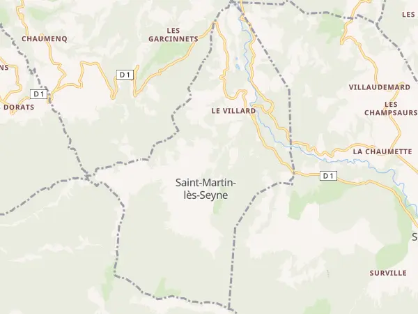 Plan de Saint-Martin-lès-Seyne