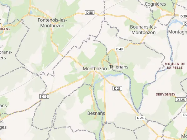 Plan de Montbozon