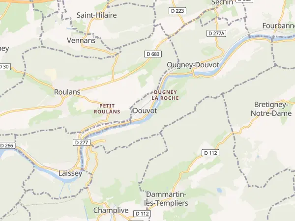 Plan de Ougney-Douvot