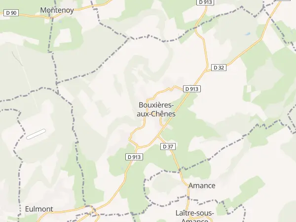 Plan de Bouxières-aux-Chênes