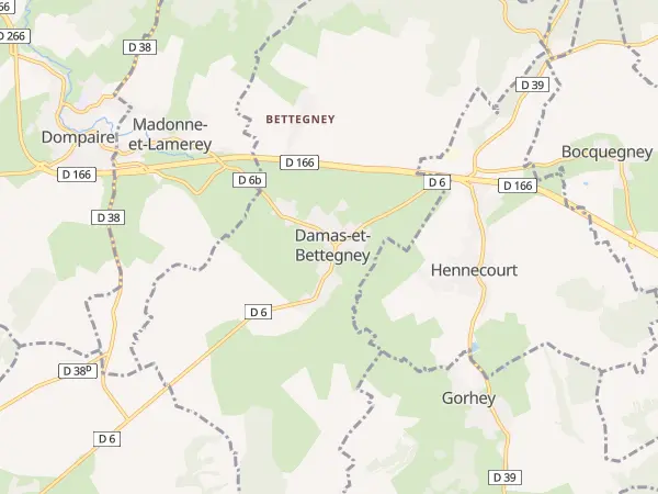 Plan de Damas-et-Bettegney