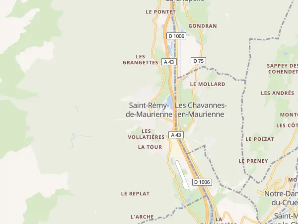 Plan de Saint-Rémy-de-Maurienne