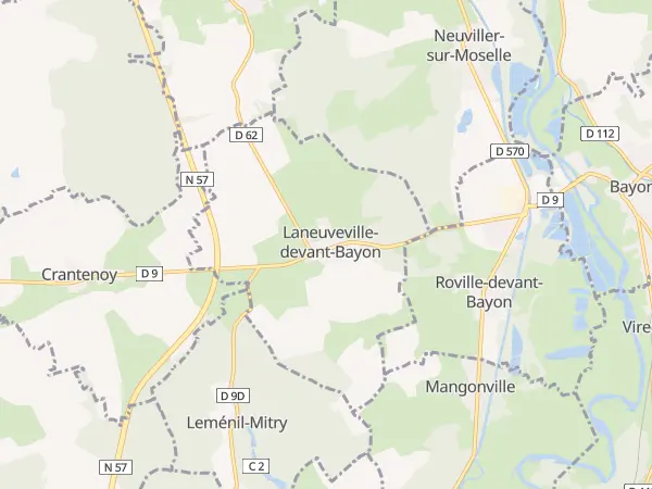 Plan de Laneuveville-devant-Bayon