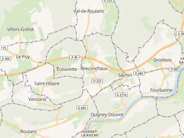 Plan de Breconchaux