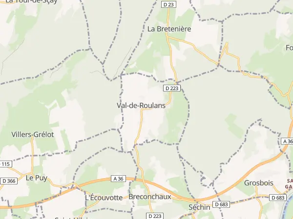 Plan de Val-de-Roulans