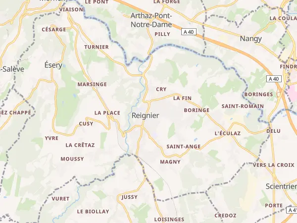 Plan de Reignier-Ésery