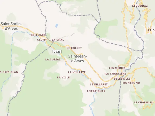 Plan de Saint-Jean-d’Arves
