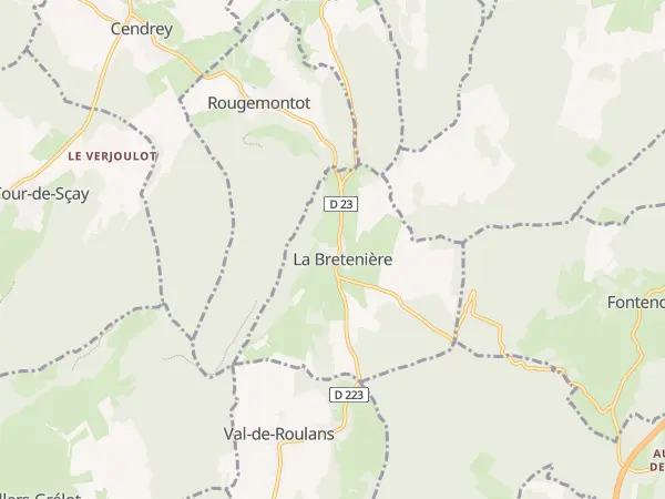Plan de La Bretenière