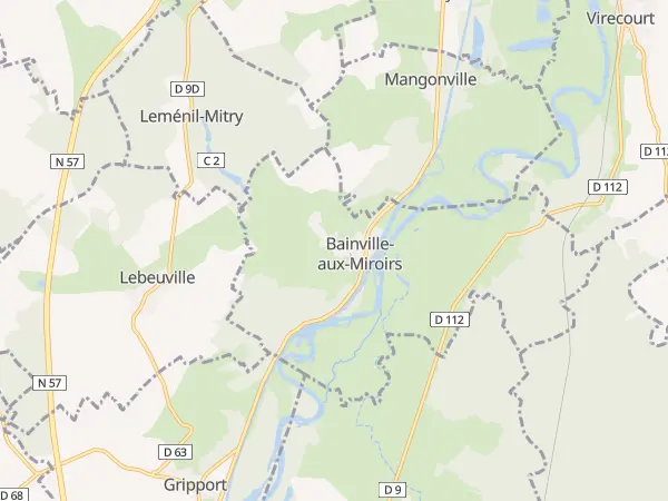 Plan de Bainville-aux-Miroirs