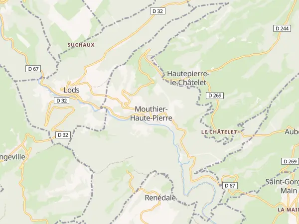 Plan de Mouthier-Haute-Pierre