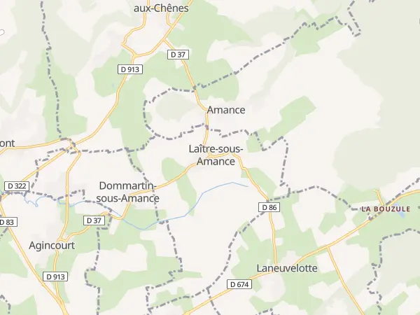 Plan de Laître-sous-Amance