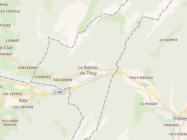 Plan de La Balme-de-Thuy