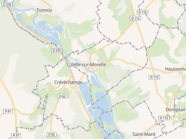 Plan de Velle-sur-Moselle