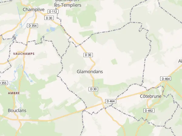 Plan de Glamondans