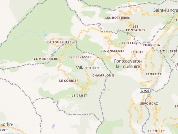 Plan de Villarembert
