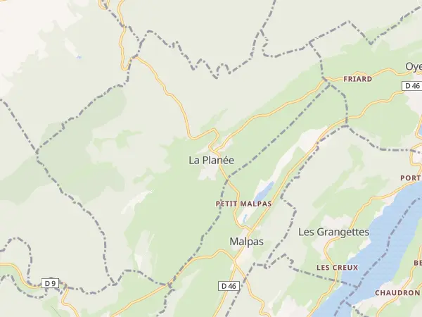 Plan de La Planée