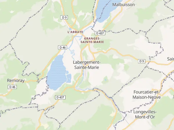 Plan de Labergement-Sainte-Marie