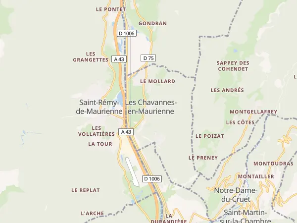 Plan des Chavannes-en-Maurienne