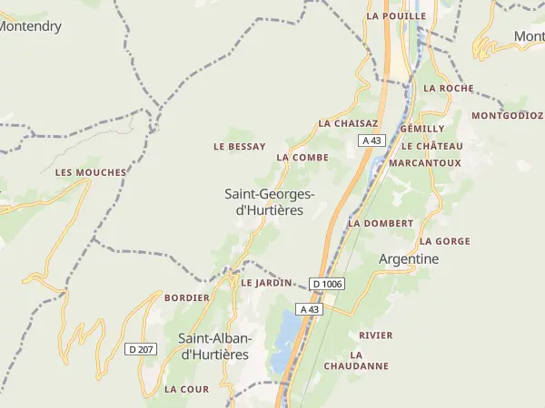 Plan de Saint-Georges-d’Hurtières