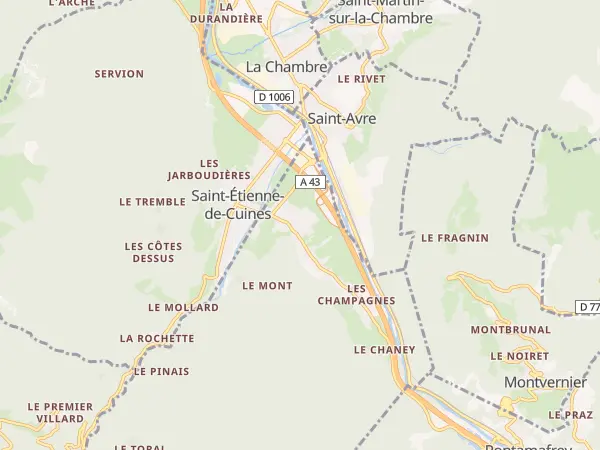Plan de Sainte-Marie-de-Cuines
