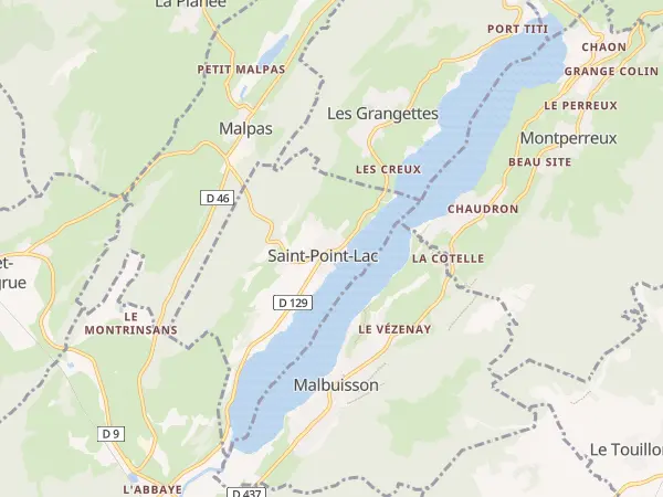 Plan de Saint-Point-Lac