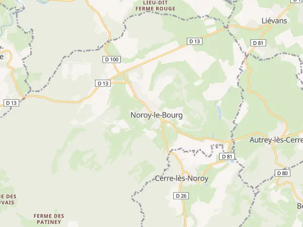 Plan de Noroy-le-Bourg