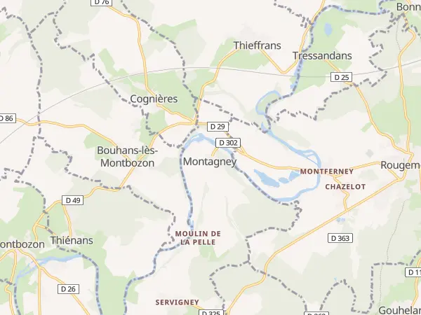 Plan de Montagney-Servigney