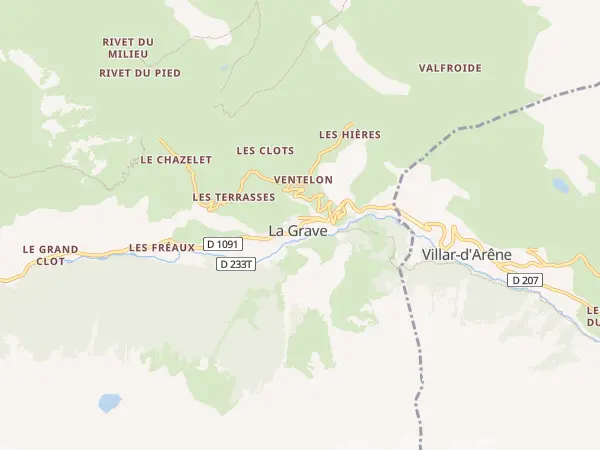 Plan de La Grave