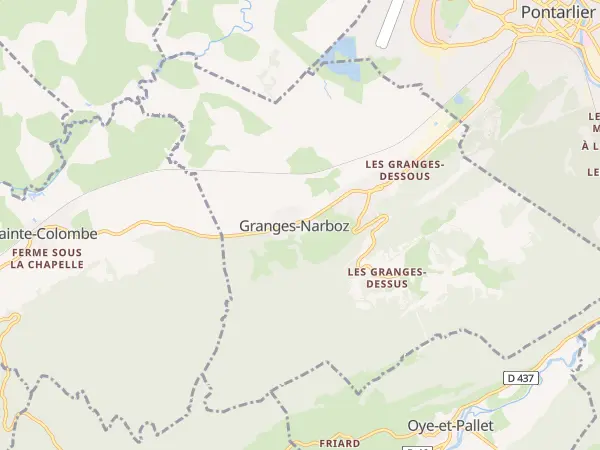 Plan de Granges-Narboz