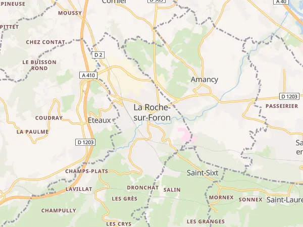 Plan de La Roche-sur-Foron