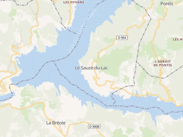 Plan du Sauze-du-Lac