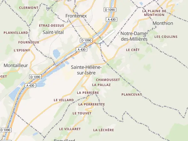 Plan de Sainte-Hélène-sur-Isère
