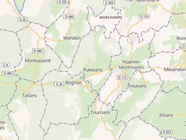 Plan de Puessans